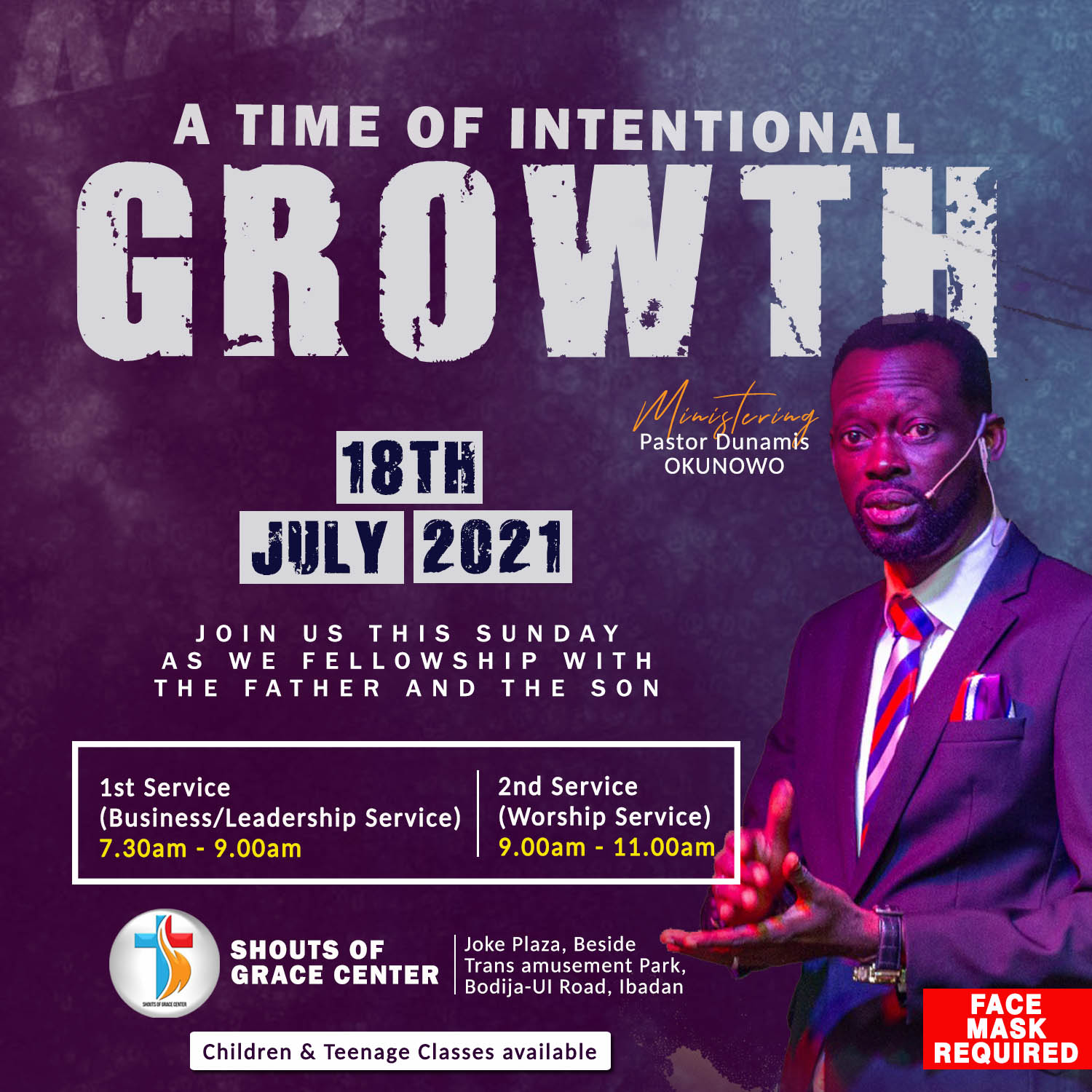 Presenting Your Body As A Living Sacrifice By Pastor Dunamis (18th July 2021)