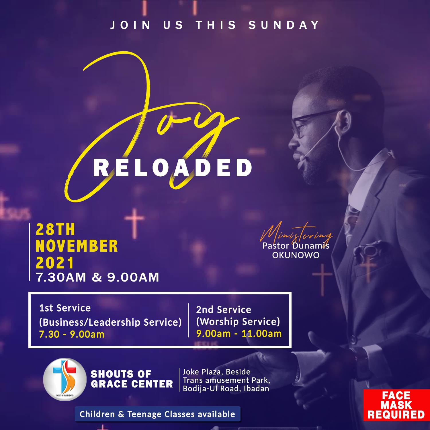 Joy Reloaded By Pastor Dunamis (28th November 2021)