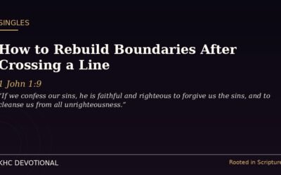 How to Rebuild Boundaries After Crossing a Line